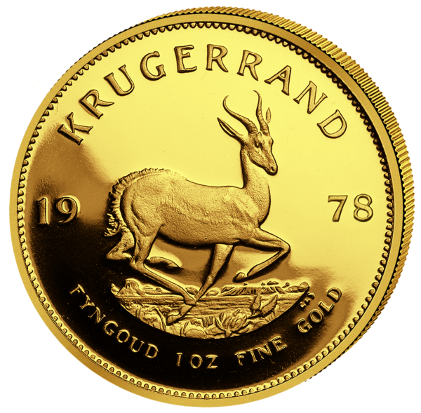 Südafrika Krügerrand 1 Unze Gold 1978 Polierte Platte - Münze Vorderseite
