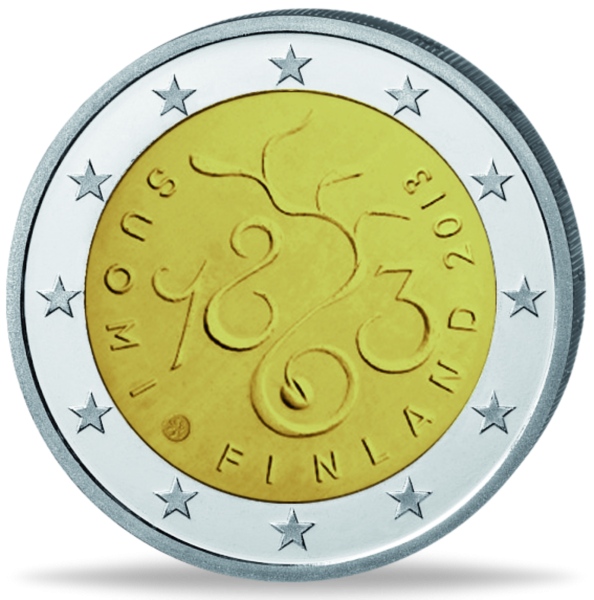 2 Euro „150 J. erste Sitzung des Parlaments“ - Münze Vorderseite