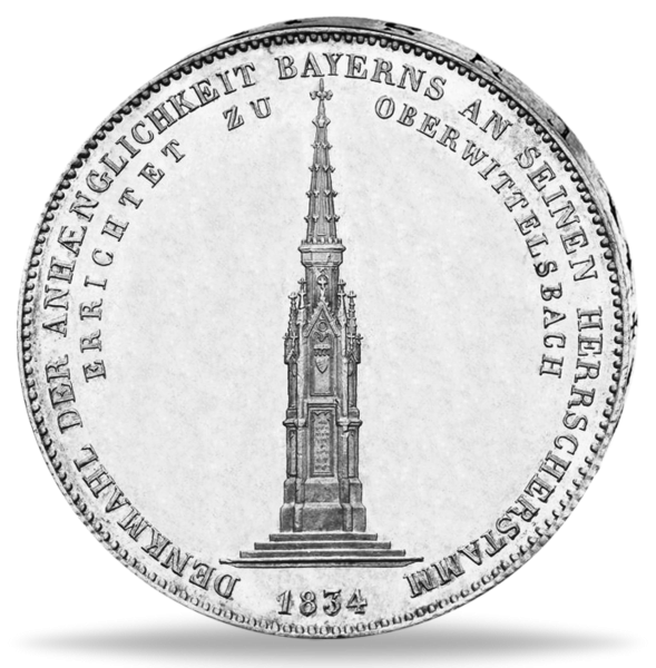 Taler Denkmal 1834 - Münze Rückseite