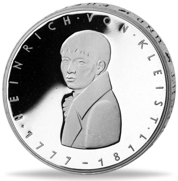 5 DM Heinrich von Kleist - Vorderseite deutsche BRD Münze