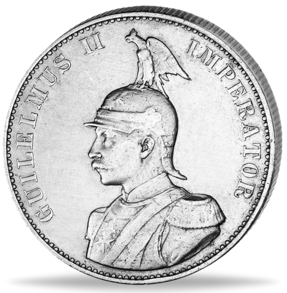 2 Rupien Wilhelm II - Vorderseite Münze