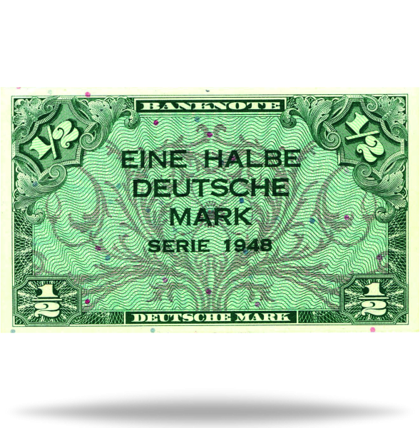 1/2 DM Banknote - Vorderseite