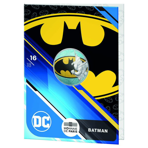 10 Euro Logo von Batman, 2025, Silber, Farbappli. - Münze in Coincard