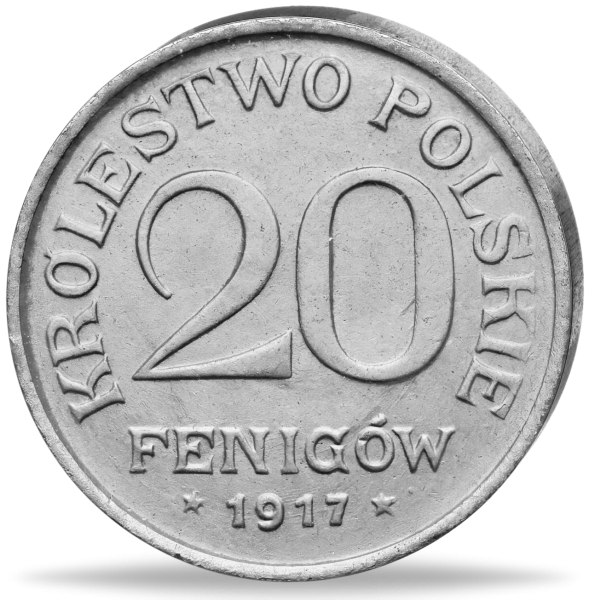 20 Fenigow Königreich Polen - Münze Vorderseite