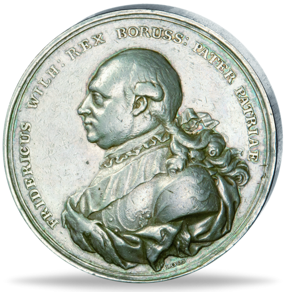 König Friedrich Wilhelm II. - Vorderseite Münze