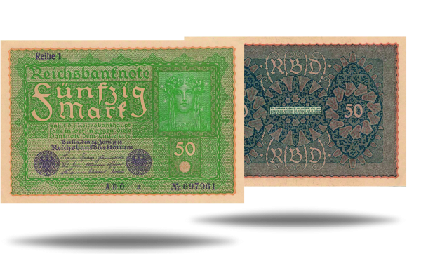 Deutsches Reich zur Zeit der Weimarer Republik, 50 Mark 1919 