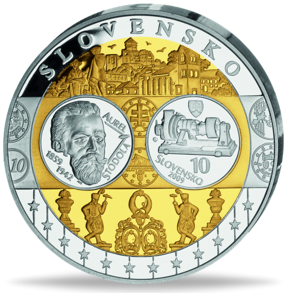 Euro-Gedenkprägung Slowakei - Münze Vorderseite