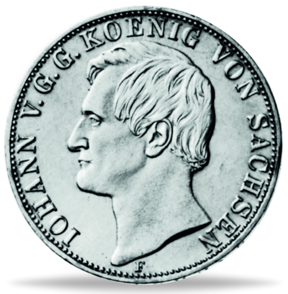 Vereinsdoppeltaler Johann Thun 338 - Münze Vorderseite