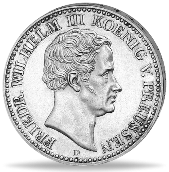 Taler Friedrich Wilhelm III. Thun 250 - Vorderseite Münze