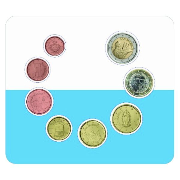 San Marino, 3,88 Euro KMS 2026 (8 Mz.), st, originalverpackt - KMS Folder offen