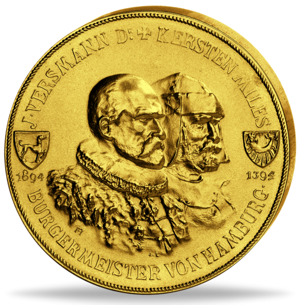 N052314307 ^ - ^ - ^ - ^ - ^_Hamburg_Goldmedaille_1894_Rueckgabe_Schloss_Ritzebu