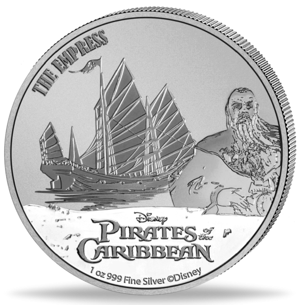 2 Dollar Pirates of the Carribean - Vorderseite Münze