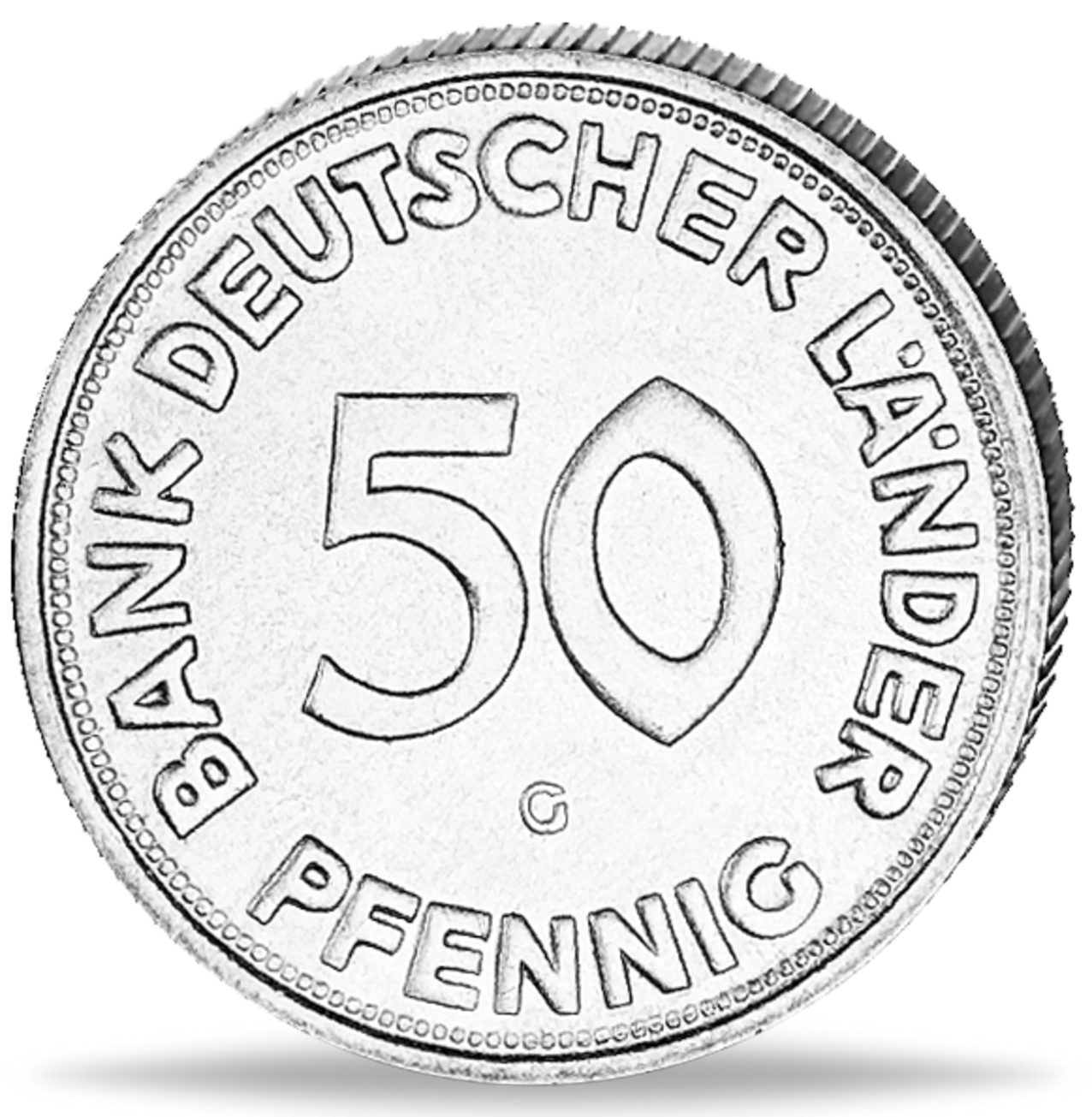 50 Pfennig 1949 G Bundesrepublik Deutschland Wert Bundesrepublik Deutschland, 50 Pfennig Bank Deutscher Länder 1950 G