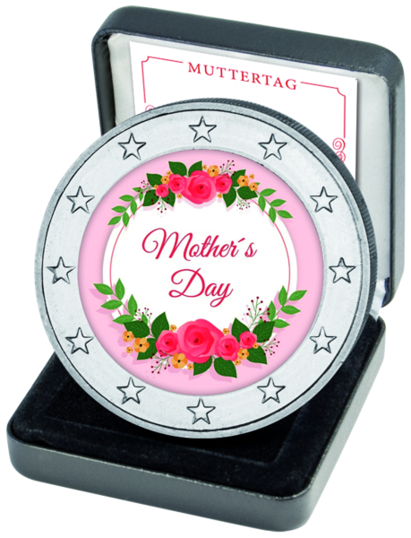 2 Euro Muttertag 2020 Farbapplikation - Kassette mit Münze