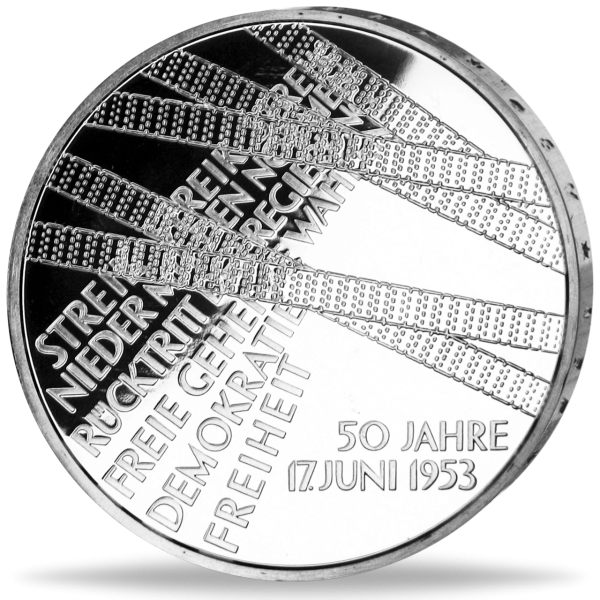 10 Euro Volksaufstand - Vorderseite Münze