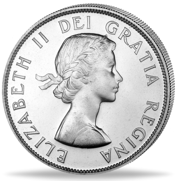1 Dollar Canada Elisabeth II. Kanu - Silber - Münze Vorderseite