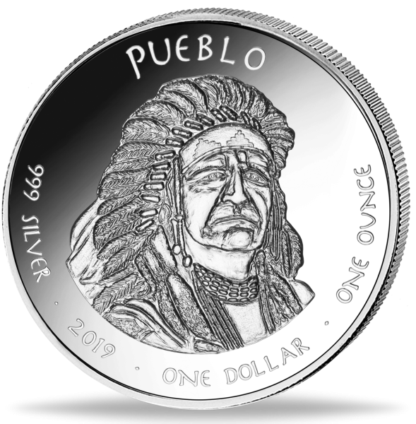 1 US-Dollar Pueblo - Colorado - Münze Vorderseite