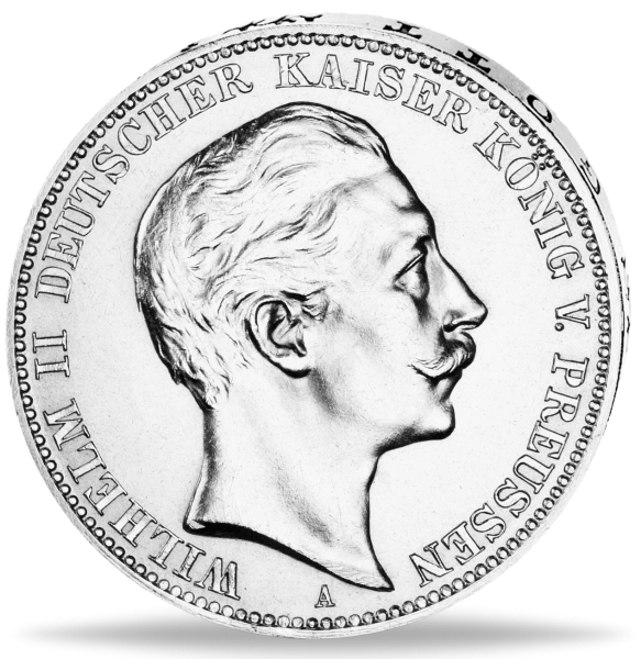 Königreich Preußen 3 Mark „Kaiser Wilhelm II.“ 1912 - Silber - Münze Vorderseite