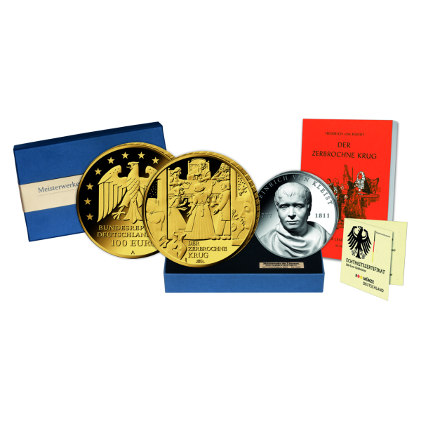 100 Euro Kleist 'Der zerbrochne Krug' - Lieferumfang Edition