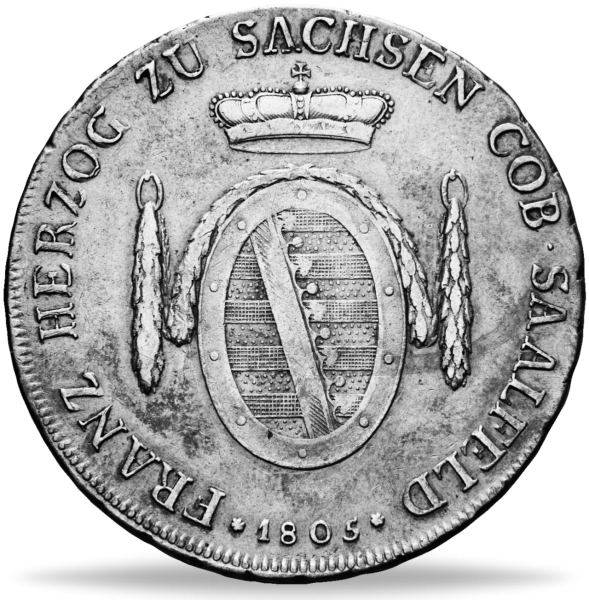 Konventionstaler Herzog Franz - Münze Vorderseite