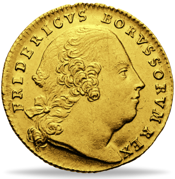 Huldigungs-Dukat Friedrich II. - Münze Vorderseite