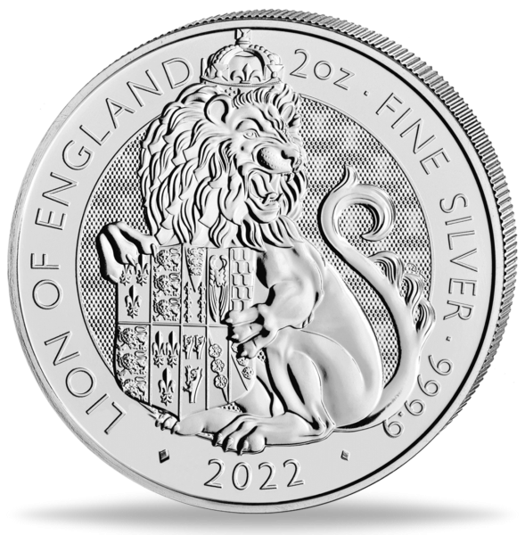 5 Pfund Loewe von England - Vorderseite Münze