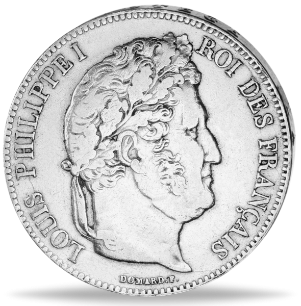 5 FF Louis Phillippe I. m.Kr. - Münze Vorderseite