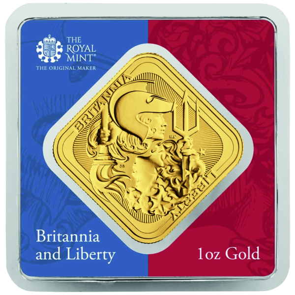 1 Unze Goldbarren Britannia & Liberty 2026 - Cap