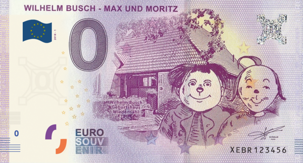 0 E Wilhelm Busch - Max&Moritz - Banknote Vorderseite