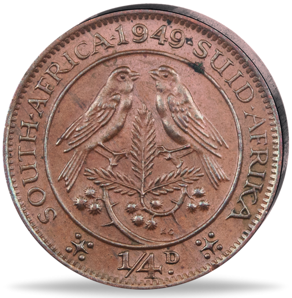 1_4 Dollar Georg VI - Vorderseite Münze