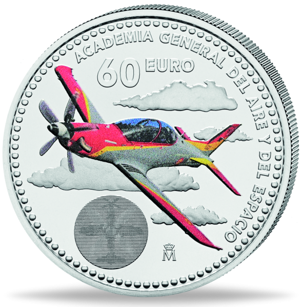 60 Euro Leonor Luftwaffenakademie 2026 st Farbapplikation - Münze Vorderseite