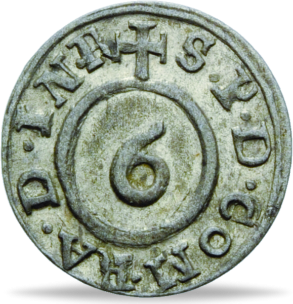 Brandenburg-Preußen, Körtling 1640-1688 (6 Heller) - Silber  - Münze Vorderseite