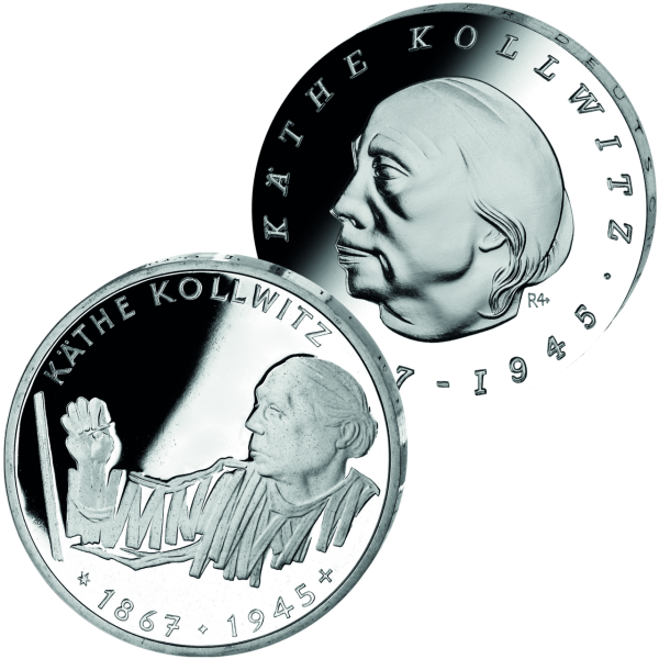 Deutschland, Silber-Satz Käthe Kollwitz (2 Mz.) - Silber