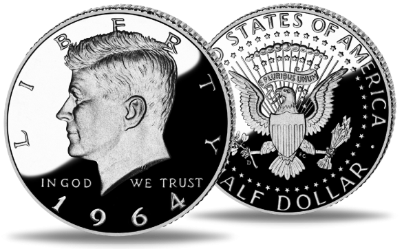 90000441964_20_USA__1_2_US-Dollar_John_F__Kennedy_1964_-_Muenze_Vorderseite_USA__1_2_US-Dollar_John_F__Kennedy_1964_-_Muenze_Rueckseite_VS_RS