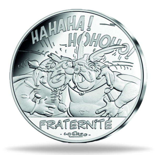 10 Euro Asterix Belgier - Vorderseite Münze