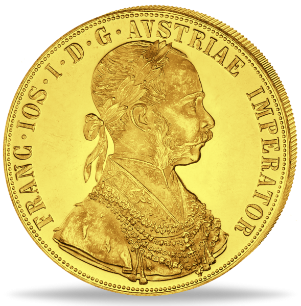 4 Dukaten Franz Joseph 1915 - Vorderseite Münze