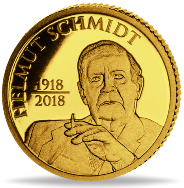 20 Shilling 100Jahre Helmut Schmidt - Münze Vorderseite