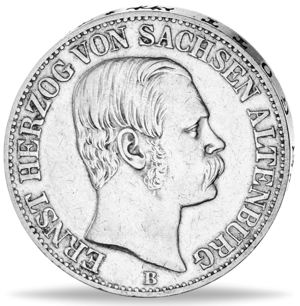 Vereinstaler Ernst Thun 356 - Münze Vorderseite