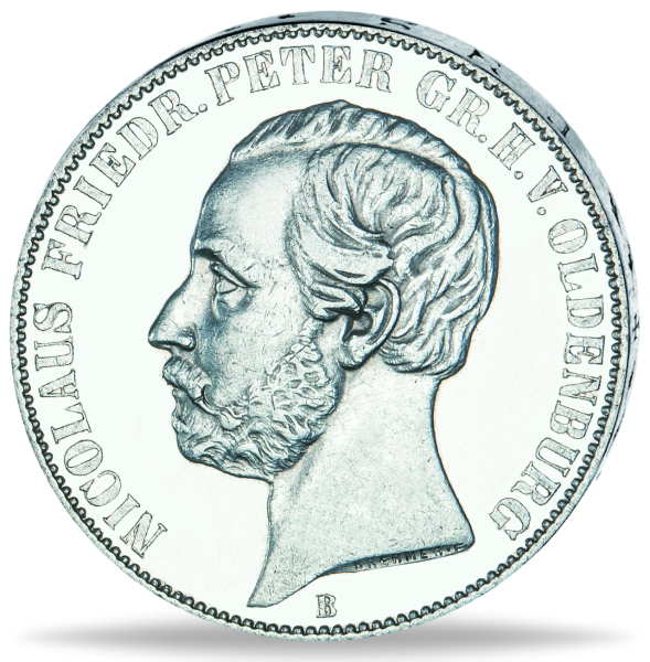 Vereinstaler Nicolaus Friedrich Peter Thun 241 - Münze Vorderseite