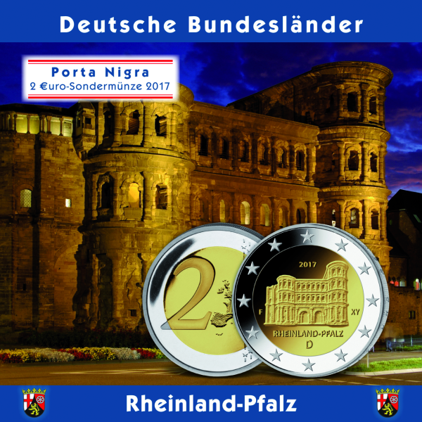 5 x 2 Euro Porta Nigra Trier - Satzbild in Blister