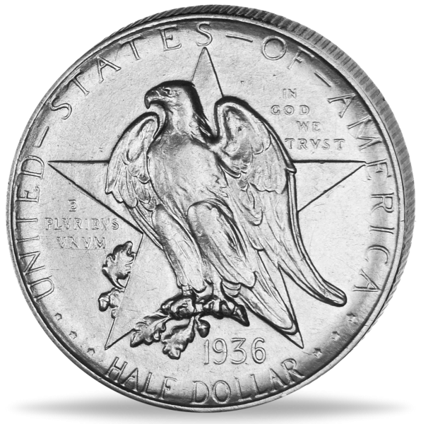 1/2 Dollar Texas - Münze Vorderseite
