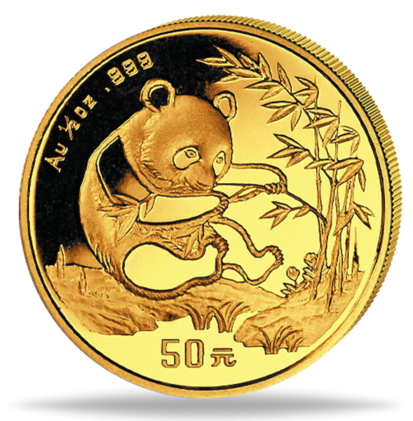 50 Yuan Panda 1/2 Unze Gold 1994 - Münze Vorderseite