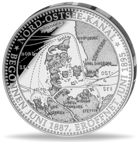 Skagerak -Passage Nord-Ostsee-Kanal-Gedenkprägung - Medaille Vorderseite