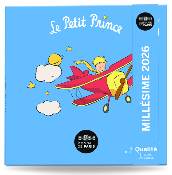 3,88 Euro Kursmünzensatz Frankreich 'Der kleine Prinz' - Verpackung Vorderseite