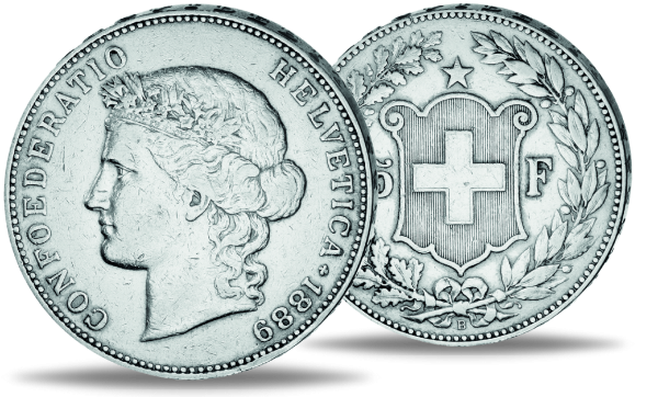 Confoederatio - Münze Vorderseite / Confoederatio - Münze Rückseite