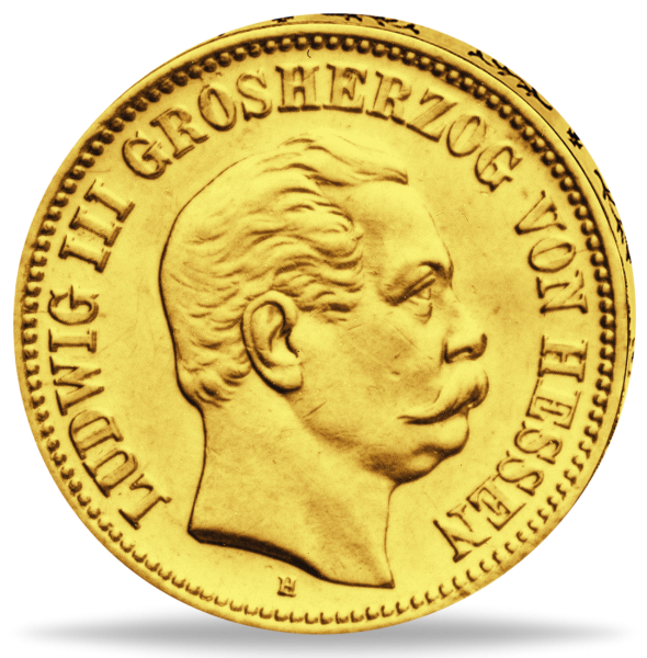 10 Mark Großherzog Ludwig III. - Münze Vorderseite