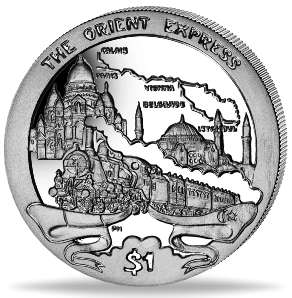 1 $ Orient-Express - Münze Vorderseite