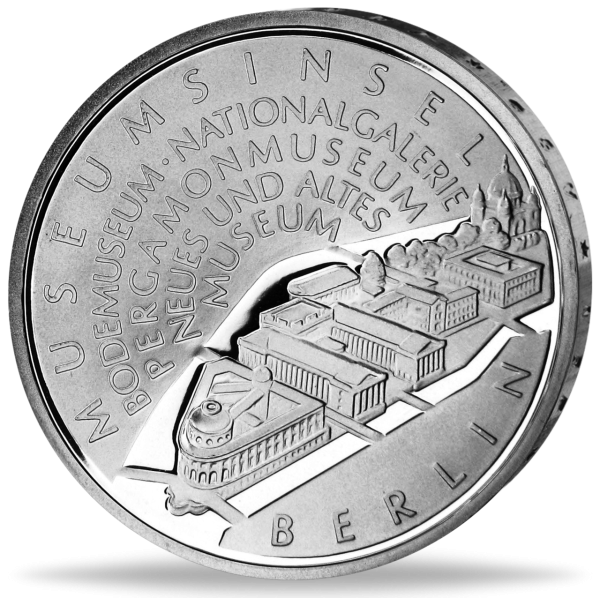 10 Euro Museumsinsel Berlin - Vorderseite Münze