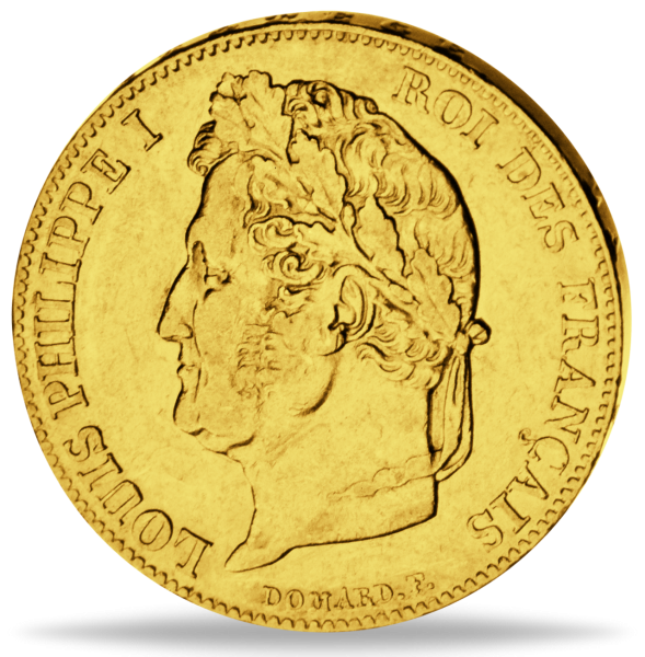 20 Französische Francs Louis Philippe - Vorderseite Münze