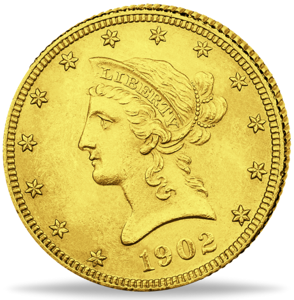 10 Dollar Liberty Head - Vorderseite Münze